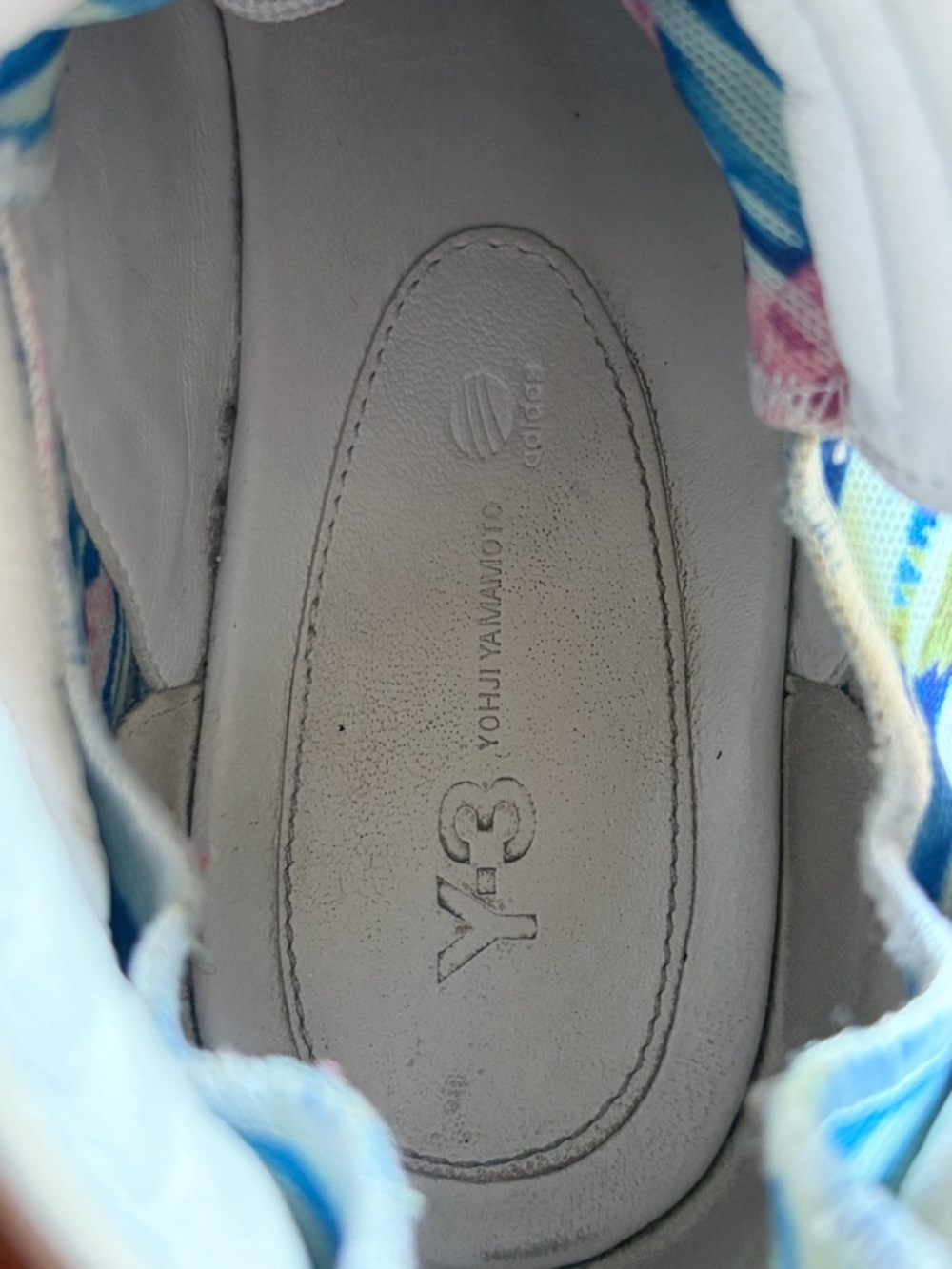 Y-3 Yohji Yamamoto Adidas Shizuka High Top Sneakers Pink Blue White Shoes UK 5.5 - Picture 16 of 16